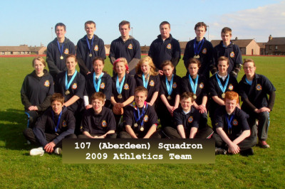 107 (Aberdeen) Squadron, 2009 Athletics team