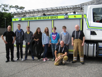 Cadets with members of White Watch