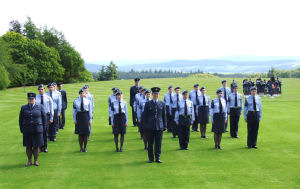 107 (Aberdeen) Squadron on Parade at Douneside