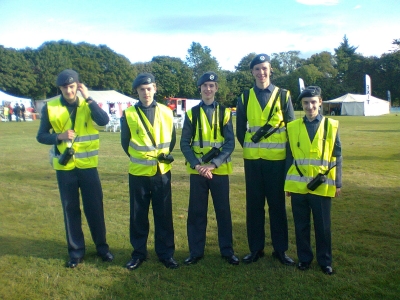 Cadets on marshalling duties at the JDRF Walk